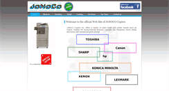 Desktop Screenshot of jonococopiers.com